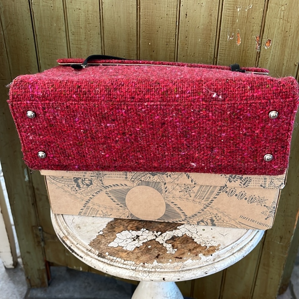 KATE SPADE red Tweed handbag - Picture 7 of 10